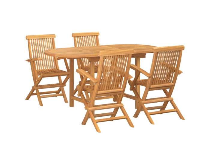 Sonata H Комплект за хранене в градината 5 pcs Кафяво 160 x 80 x 75 cm