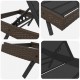 Sonata H Легла за слънце 3 pcs Кафяво 40 x 40 x 40.5 см полиратан