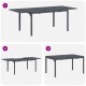 Sonata H Разтеглена маса 2 pcs Антрацит 210 x 90 x 73 см Стомана