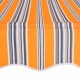 Sonata Ръчно прибиращ се сенник, 150 см, жълто-сини ивици -