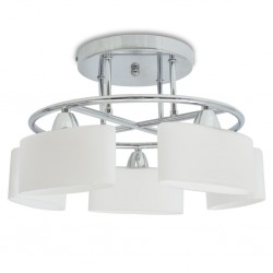 Sonata Лампа за таван с елипсовидни абажури, 5 крушки Е14, 200 W - Lustre de tavan