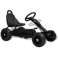 Sonata Детски картинг с педали и гуми, черен - Vehicule pentru copii