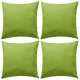 Sonata Градински възглавници, 4 бр, 45x45 см, ябълково зелени -