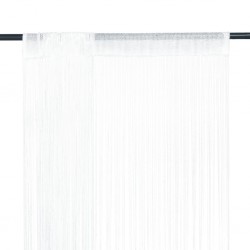 Sonata Пердета ресни, 2 бр, 100x250 см, бели - Draperii, perdele și galerii