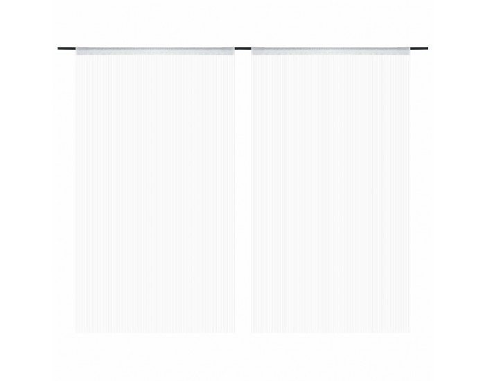 Sonata Пердета ресни, 2 бр, 100x250 см, бели -