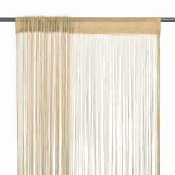 Sonata Пердета ресни, 2 бр, 100x250 см, бежови - Draperii, perdele și galerii