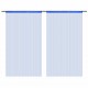 Sonata Пердета ресни, 2 бр, 100x250 см, сини -