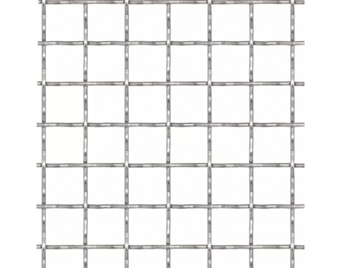 Sonata Панел мрежа неръждаема стомана гофрирана 50x50 см 11x11x2 мм -