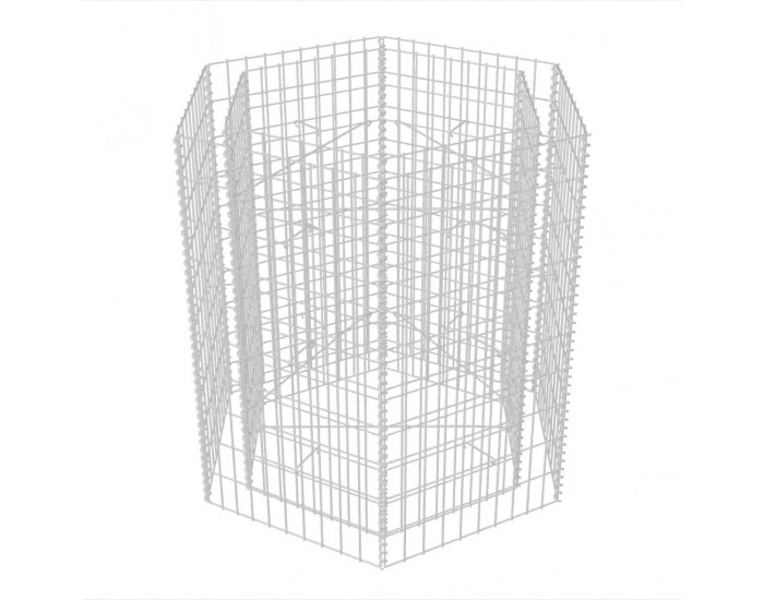 Sonata Хексагонален габион плантер, 100x90x100 cм -