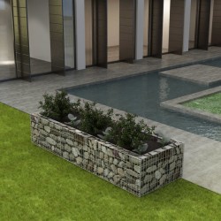 Sonata Габион плантер, стомана, 270x90x50 cм - Ghivece, jardiniere