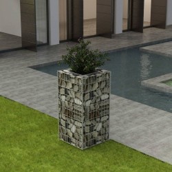 Sonata Габион плантер, стомана, 50x50x100 cм - Ghivece, jardiniere