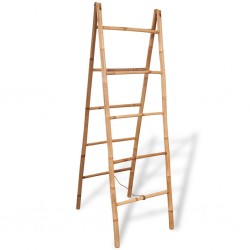 Sonata Двойна стълба за кърпи, с 5 бабукови стъпълца, 50x160 cм - Produse pentru baie și WC