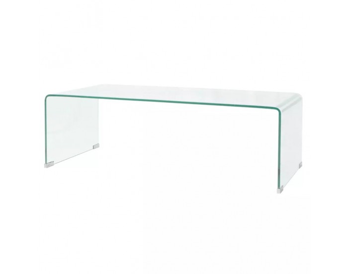 Sonata H Маса за кафе от закалено стъкло, 98x45x30 cм, прозрачна