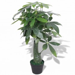 Sonata Изкуствено растение пахира със саксия, 85 см, зелено - Flori artificiale