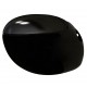 Sonata Окачена яйцевидна тоалетна чиния, скрито казанче,черна керамика -