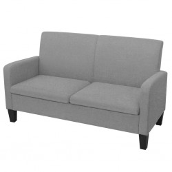 Sonata Двуместен диван, 135х65х76 см, светлосив - Canapele
