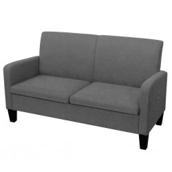 Sonata Двуместен диван, 135х65х76 см, тъмносив - Canapele