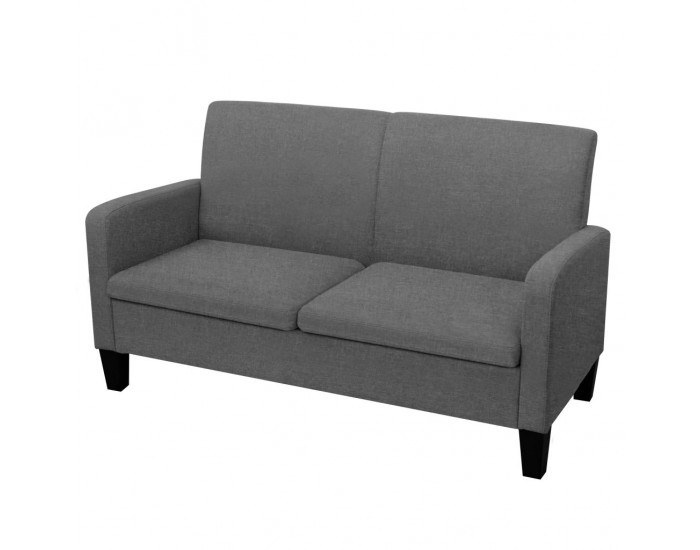 Sonata Двуместен диван, 135х65х76 см, тъмносив -