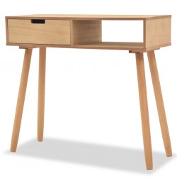 Sonata Конзолна маса, иглолистна дървесина масив, 80x30x72 cм, кафява - Măsuțe de toaletă și oglinzi