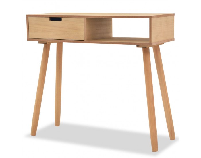 Sonata Конзолна маса, иглолистна дървесина масив, 80x30x72 cм, кафява -