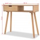 Sonata Конзолна маса, иглолистна дървесина масив, 80x30x72 cм, кафява -