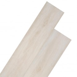Sonata Подови дъски от PVC 5,26 м² 2 мм цвят класически бял дъб - Materiale pentru decorațiuni