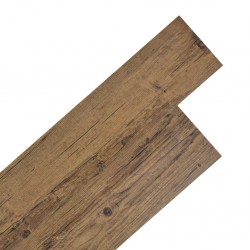 Sonata Самозалепващи подови дъски от PVC 5,02 м² 2 мм орехово кафяво - Materiale pentru decorațiuni