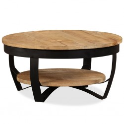 Sonata H Маса за кафе от грубо мангово дърво масив, 65x32 cм - Măsuțe de living