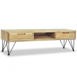 Sonata ТВ шкаф, тиково дърво масив, 120x35x35 cм - Comode TV