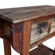 Sonata Конзолна маса, регенерирано дърво масив, 80x35x80 cм -