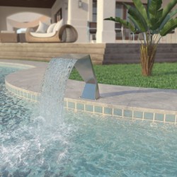 Sonata Фонтан за басейн, неръждаема стомана, 64x30x52 см, сребрист - Piscine și spa