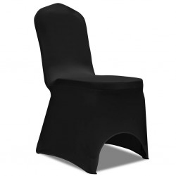Sonata Покривни калъфи за столове, 100 бр, еластични, черни - Huse pentru mobilier
