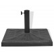 Sonata Основа за чадър, квадратна, смола, черна, 12 кг -