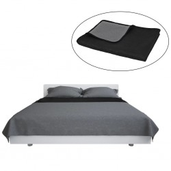 Sonata Двулицева ватирана завивка, 230 x 260 cм, сиво и черно - Comparare produse