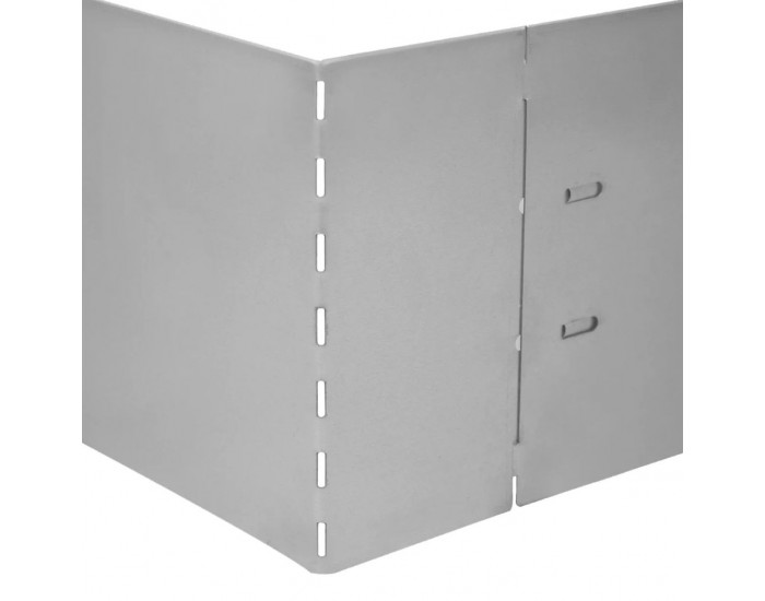 Sonata Комплект оградни плоскости, 10бр, поцинкована стомана, 100x20см -