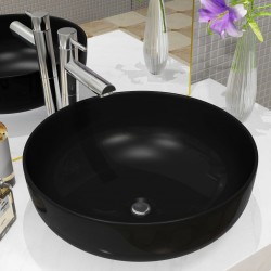 Sonata Керамична мивка кръгла черна 41,5x13,5 см - Lavoare și baterii