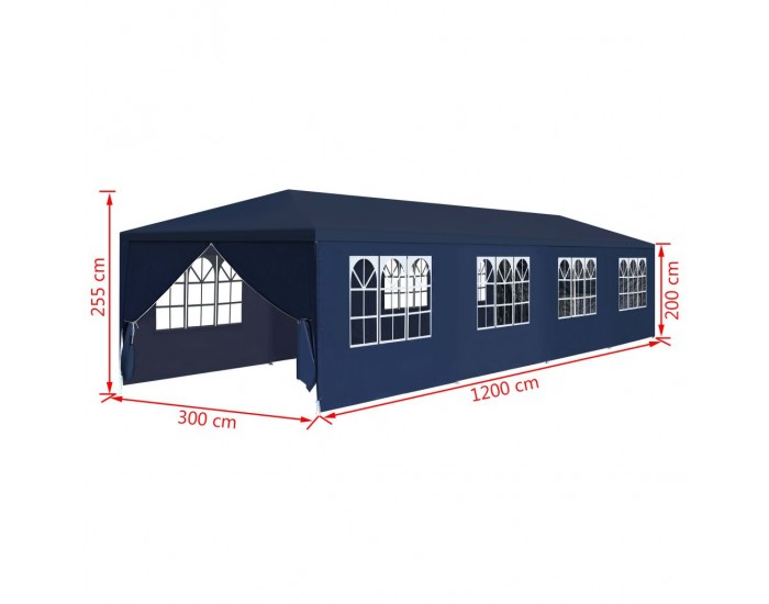 Sonata Градинска шатра, 3x12x2,55 м, синя -