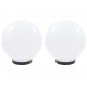 Sonata Градински сфери за LED лампи, 2 бр, 25 см, PMMA -