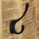 Sonata Закачалки за стена, 2 бр, мангова дървесина масив, 36x110x3 см -