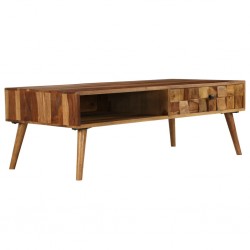 Sonata H Маса за кафе, шишам масив, финиш цвят пчелен мед, 110x50x37 cм - Măsuțe de living