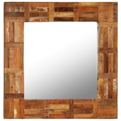 Sonata Огледало за стена, регенерирано дърво масив, 60x60 cм - Măsuțe de toaletă și oglinzi