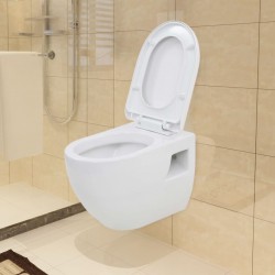 Sonata Окачена тоалетна чиния,  керамична, бяла - Produse pentru baie și WC