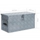 Sonata Алуминиева кутия, 61,5x26,5x30 см, сребриста -