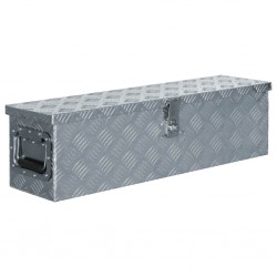 Sonata Алуминиева кутия, 80,5x22x22 см, сребриста - Unelte și accesorii de grădină