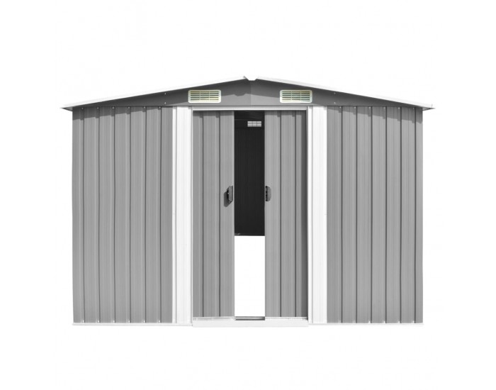 Sonata Градинска барака, 257x298x178 см, метал, сива -