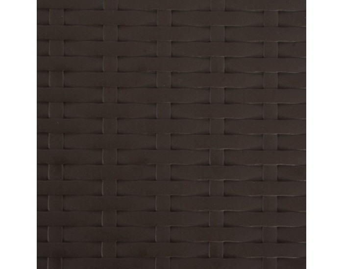 Sonata Сгъваеми градински столове, 4 бр, HDPE и стомана, кафяви -