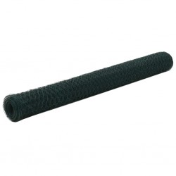 Sonata Хексагонална стоманена мрежа с PVC покритие, 25x1,2 м, зелена - Garduri