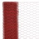 Sonata Хексагонална стоманена мрежа с PVC покритие, 25x0,75 м, червена -