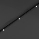 Sonata Градински чадър с LED светлини, стоманен прът, 300 см, антрацит -