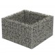Sonata Габион плантер, поцинкована стомана, 90x90x50 cм -